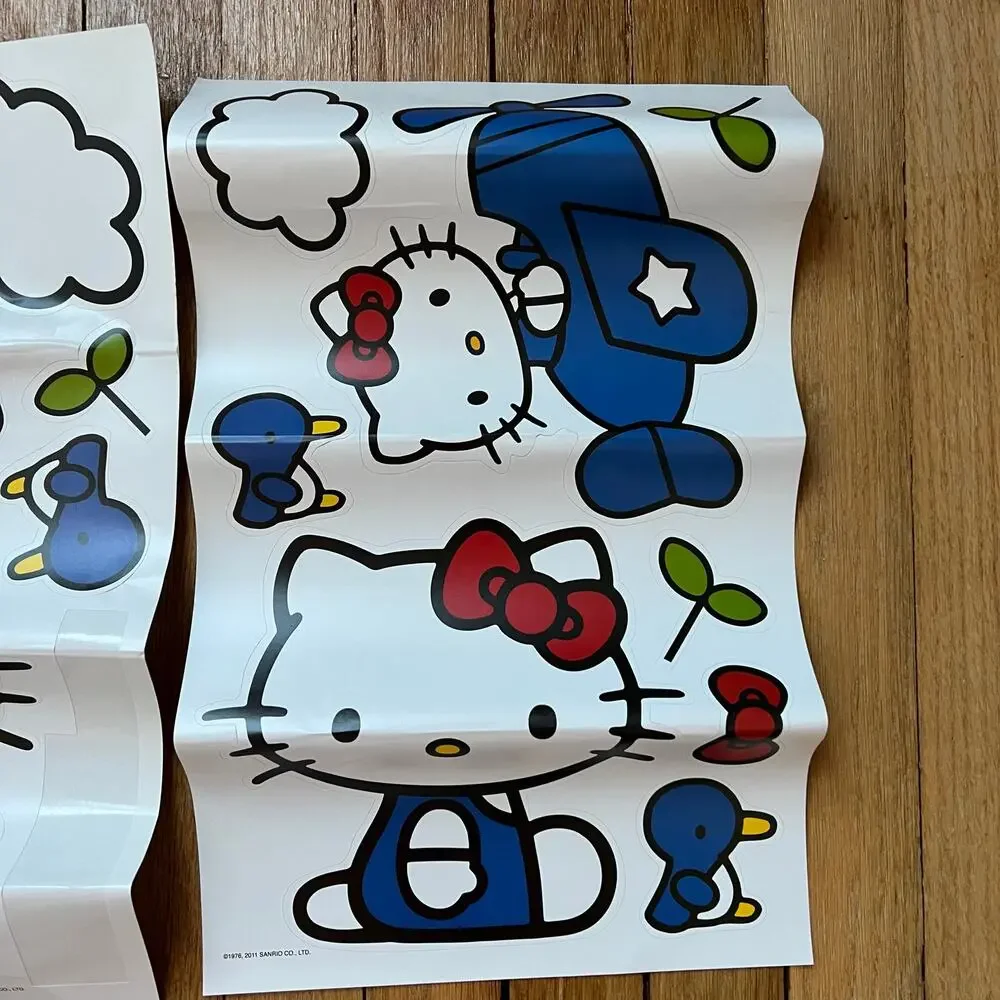 Hello Kitty Large Vinyl Wall‎ Decal Sticker Sheets Sanrio Retro 2011 9